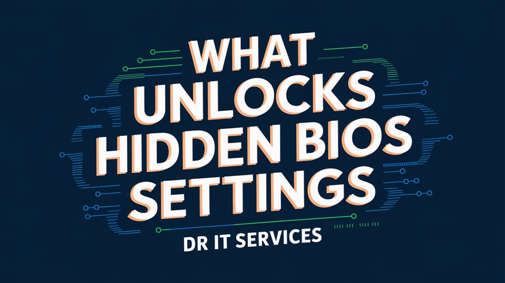 accessing advanced bios options
