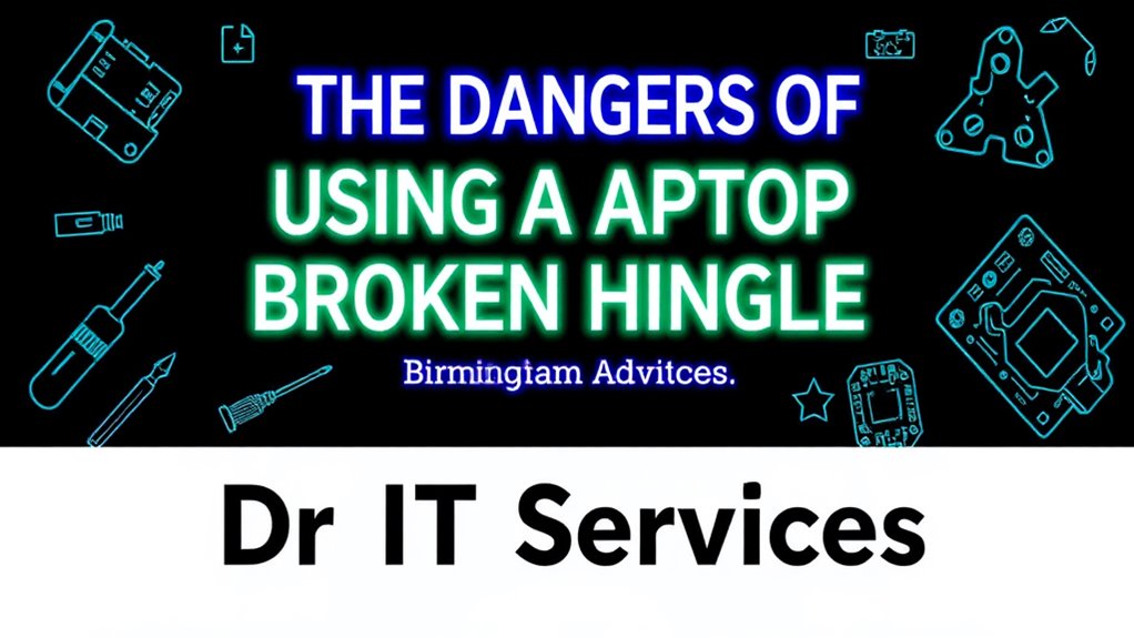 broken hinge laptop hazards ne1h8 The Dangers of Using a Laptop With a Broken Hinge (Birmingham Advice)