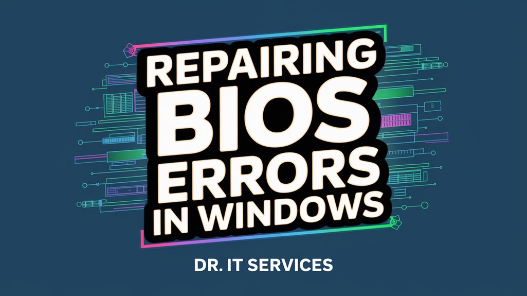 fixing bios issues windows