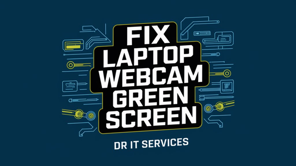 laptop webcam green screen fix