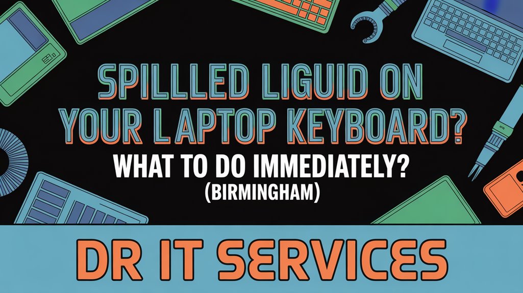 liquid spill laptop keyboard