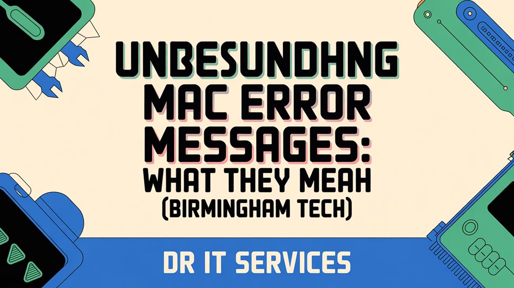 mac error message explanations