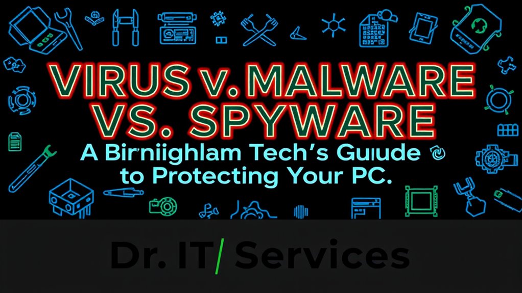 protecting your pc effectively b5s2l Virus vs. Malware vs. Spyware: A Birmingham Tech's Guide to Protecting Your PC