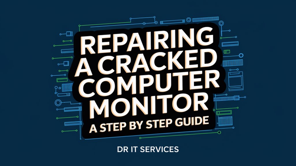 repairing a cracked monitor