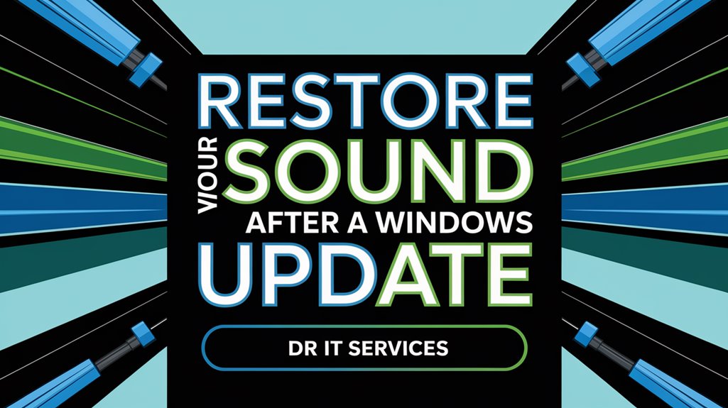 sound restoration after update