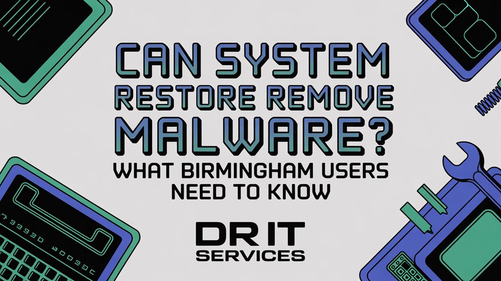 system restore and malware