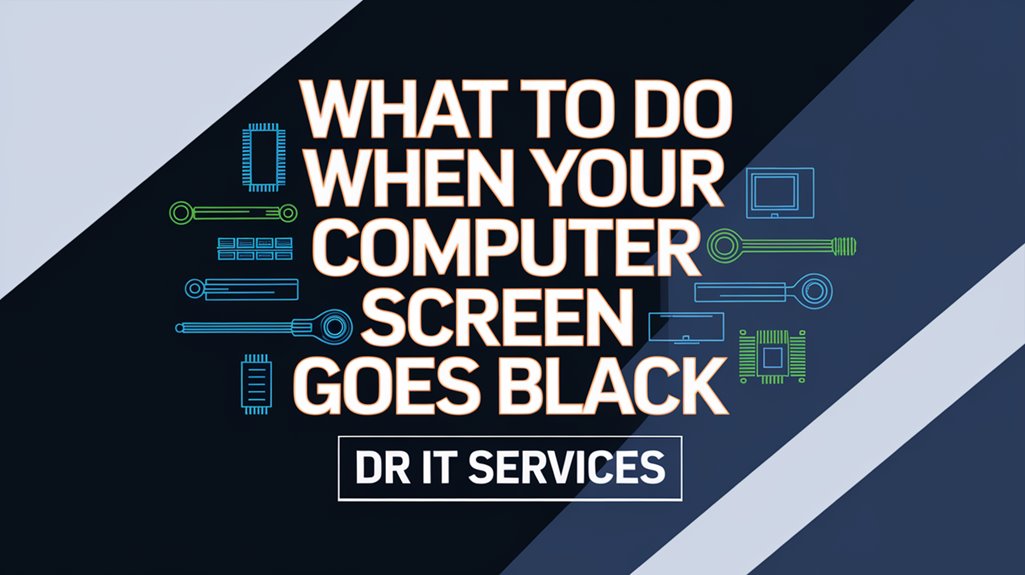 troubleshoot black screen issue
